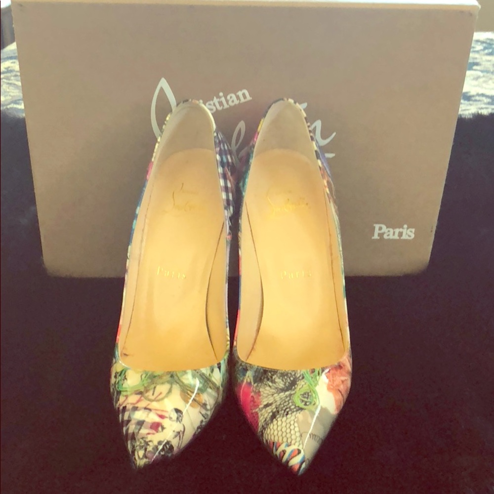 Christian Louboutin So Kate 120 Patent Trash sz36